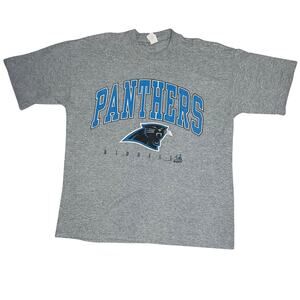 Riddell Vintage Carolina Panthers NFL 1998  crewneck t-shirt men's size XL gray